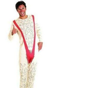 Nude Hairy Man Skin Halloween Costume Small Harry Beach Bum 1 Pc Bodysuit Mens